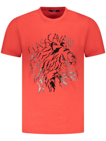 CAVALLI CLASS SHORT SLEEVE T-SHIRT MEN RED TXT60VJD060_RO02000