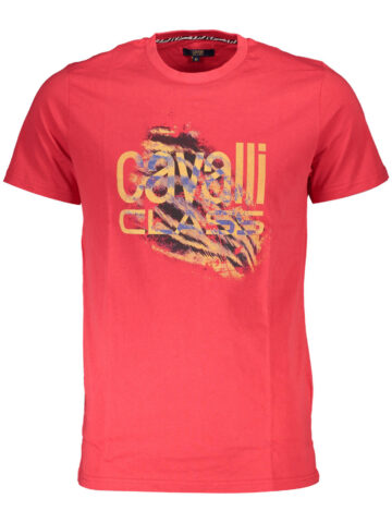 CAVALLI CLASS SHORT SLEEVE T-SHIRT MEN RED QXT61PJD060_2798BD1_ROSSO02000
