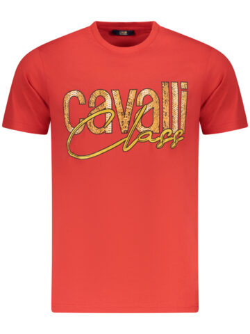 CAVALLI CLASS SHORT SLEEVE T-SHIRT MEN RED TXT61MJD060_RO02000