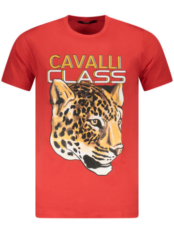 CAVALLI CLASS SHORT SLEEVE T-SHIRT MEN RED TXT60UJD060_RO02000