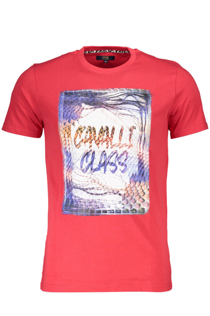 CAVALLI CLASS SHORT SLEEVE T-SHIRT MEN RED QXT61OJD060_AAC6DF2_ROSSO02000