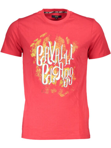 CAVALLI CLASS SHORT SLEEVE T-SHIRT MEN RED QXT61MJD060_799228B_ROSSO02000