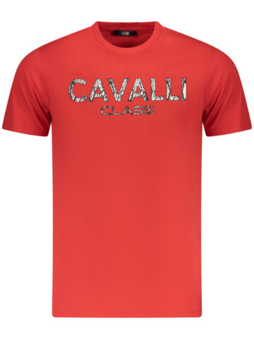 CAVALLI CLASS SHORT SLEEVE T-SHIRT MEN RED TXT61GJD060_RO02000