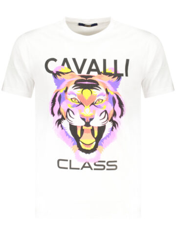 CAVALLI CLASS SHORT SLEEVE T-SHIRT MEN WHITE TXT60FJD060_BI00533