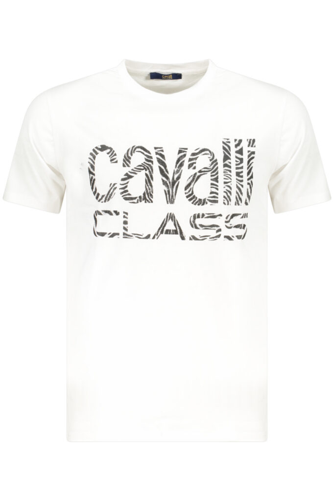 CAVALLI CLASS SHORT SLEEVE T-SHIRT MEN WHITE TXT61DJD060_BI00533