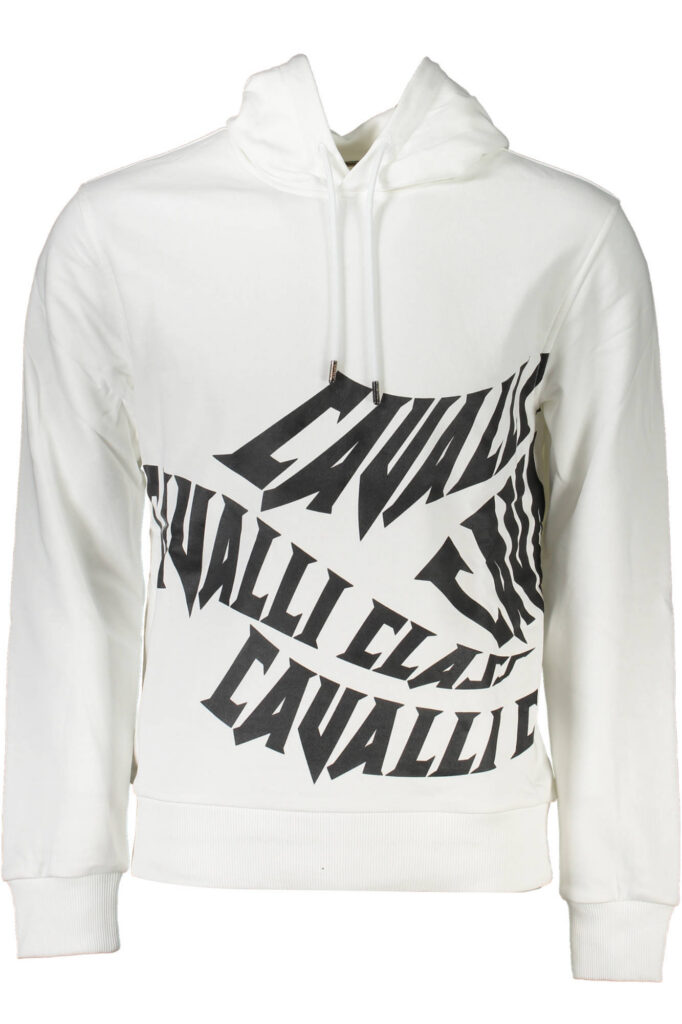 CAVALLI CLASS SWEATSHIRT WITHOUT ZIP MAN WHITE QXT65A-CF062_BIANCO_00053