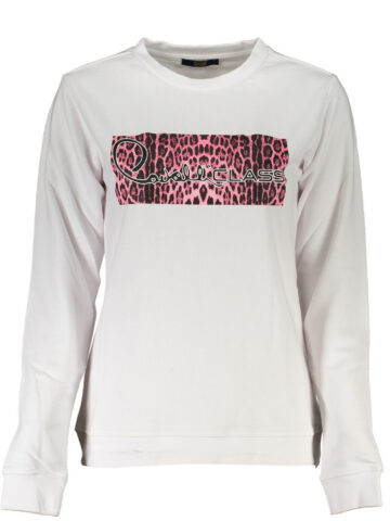 CAVALLI CLASS WOMEN'S WHITE SWEATSHIRT WITHOUT ZIP RXT67CCF062_BI00053