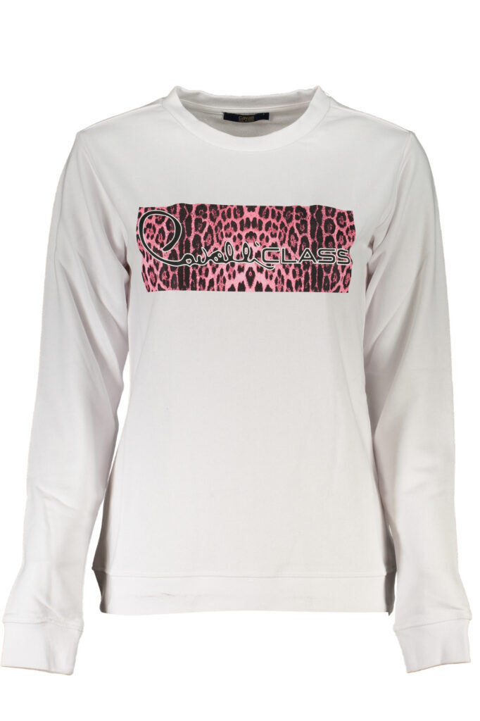 CAVALLI CLASS WOMEN'S WHITE SWEATSHIRT WITHOUT ZIP RXT67CCF062_BI00053
