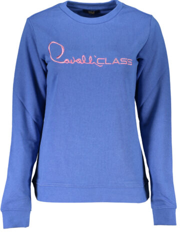 CAVALLI CLASS WOMEN'S ZIPLESS SWEATSHIRT BLUE RXT67ACF062_BL04500