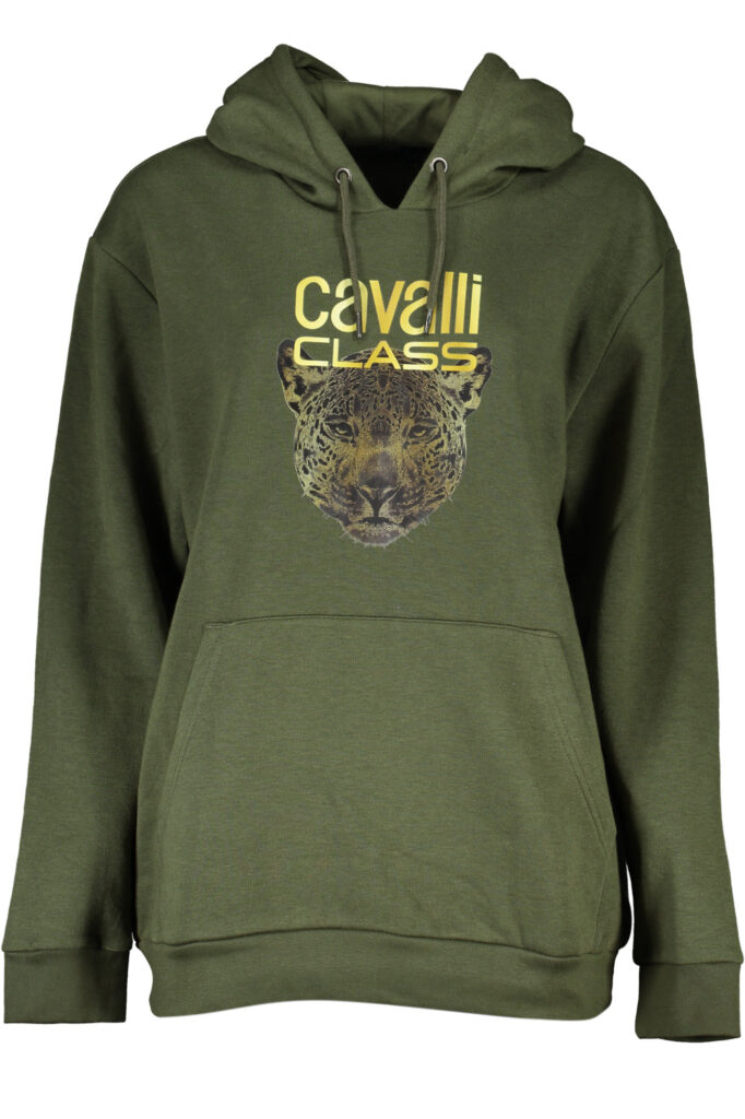 CAVALLI CLASS WOMEN'S ZIPLESS SWEATSHIRT GREEN QXT66ZCF062_VE03597