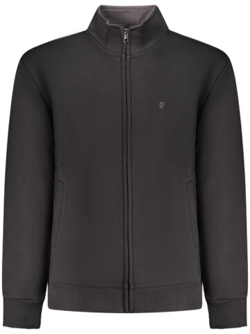COVERI MOVING MEN'S BLACK ZIP-UP SWEATSHIRT FE4617_NENERO