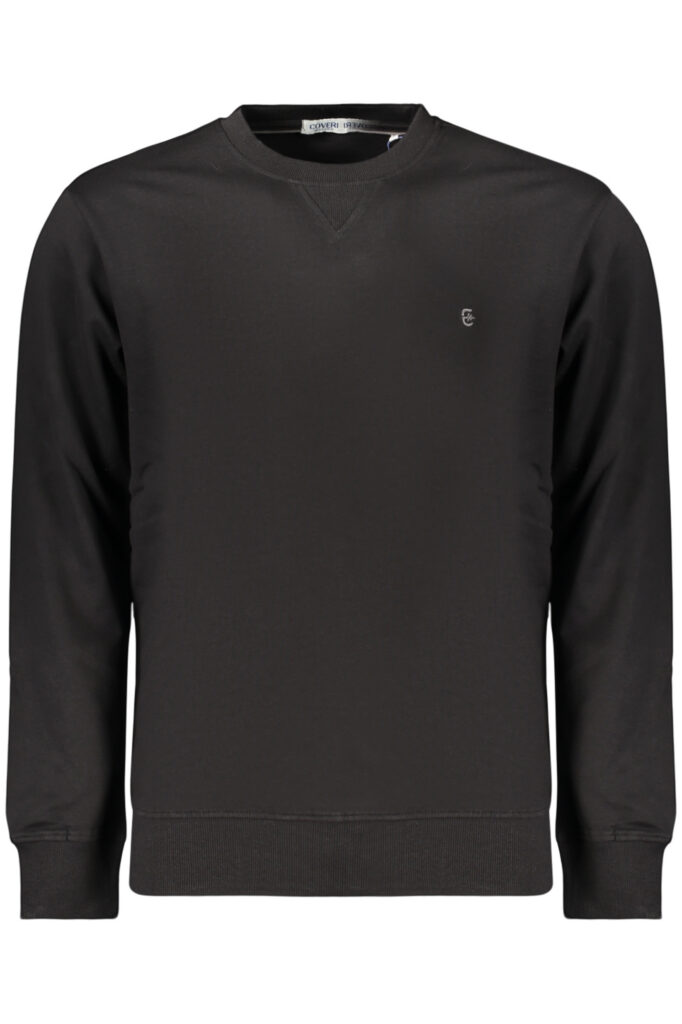 COVERI MOVING MEN'S BLACK ZIPLESS SWEATSHIRT FE4905_NENERO