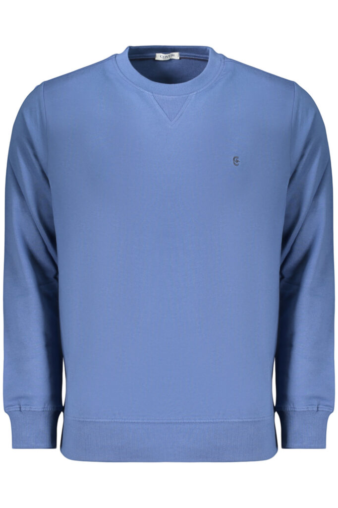 COVERI MOVING MEN'S BLUE ZIP-LESS SWEATSHIRT FE4905_BLJEANS
