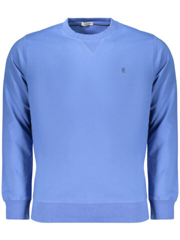 COVERI MOVING MEN'S BLUE ZIP-LESS SWEATSHIRT FE4905_BLAZZURR