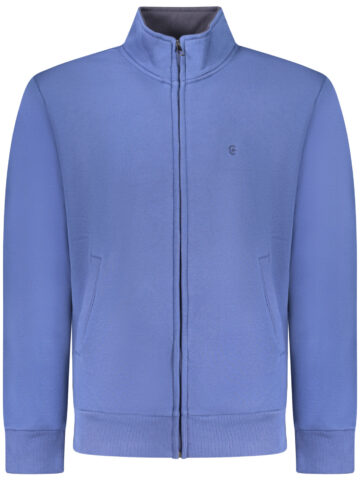 COVERI MOVING MEN'S BLUE ZIP-UP SWEATSHIRT FE4617_BLDENIM