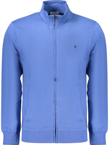 COVERI MOVING MEN'S BLUE ZIP-UP SWEATSHIRT FE4906_BLAZZURR