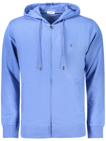 COVERI MOVING MEN'S BLUE ZIP-UP SWEATSHIRT FE4907_BLAZZURR