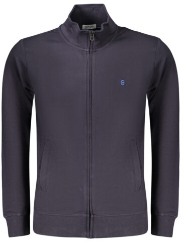 COVERI MOVING MEN'S BLUE ZIP-UP SWEATSHIRT FE4906_BLBLU