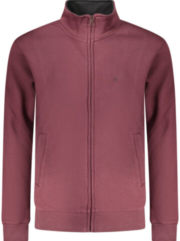 COVERI MOVING MEN'S RED ZIP-UP SWEATSHIRT FE4617_ROBORDEA