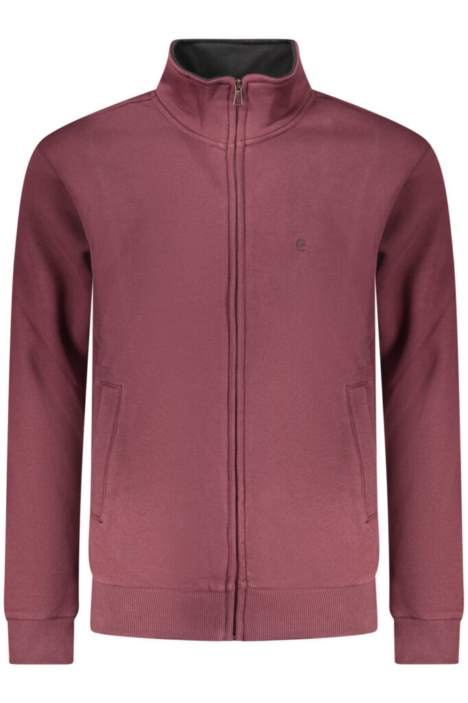 COVERI MOVING MEN'S RED ZIP-UP SWEATSHIRT FE4617_ROBORDEA
