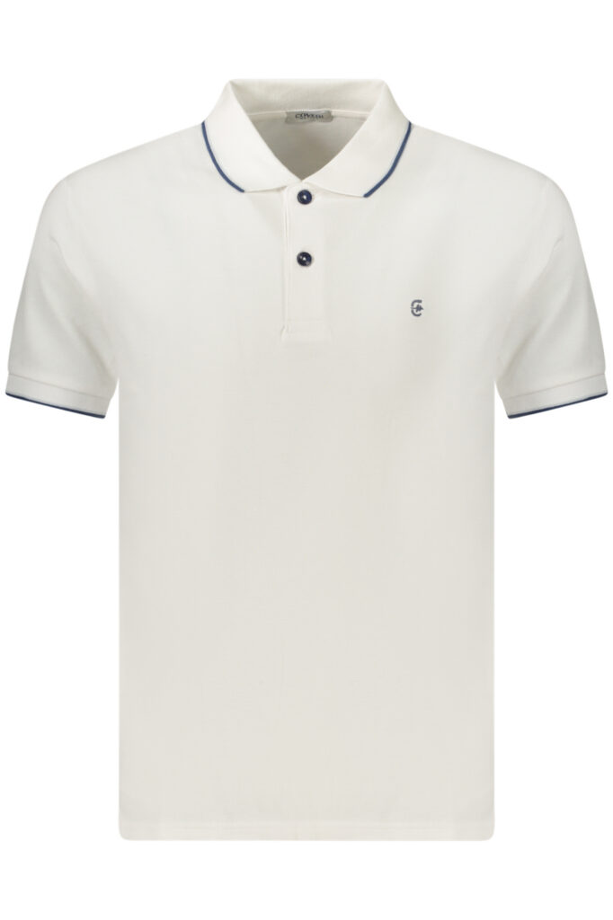 COVERI MOVING MEN'S SHORT-SLEEVE POLO SHIRT WHITE PQC100_BIBIANCO