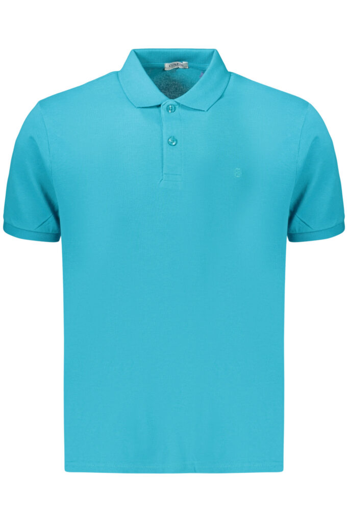 COVERI MOVING MEN'S SHORT-SLEEVE POLO SHIRT, BLUE PQC099_AZACQUAM