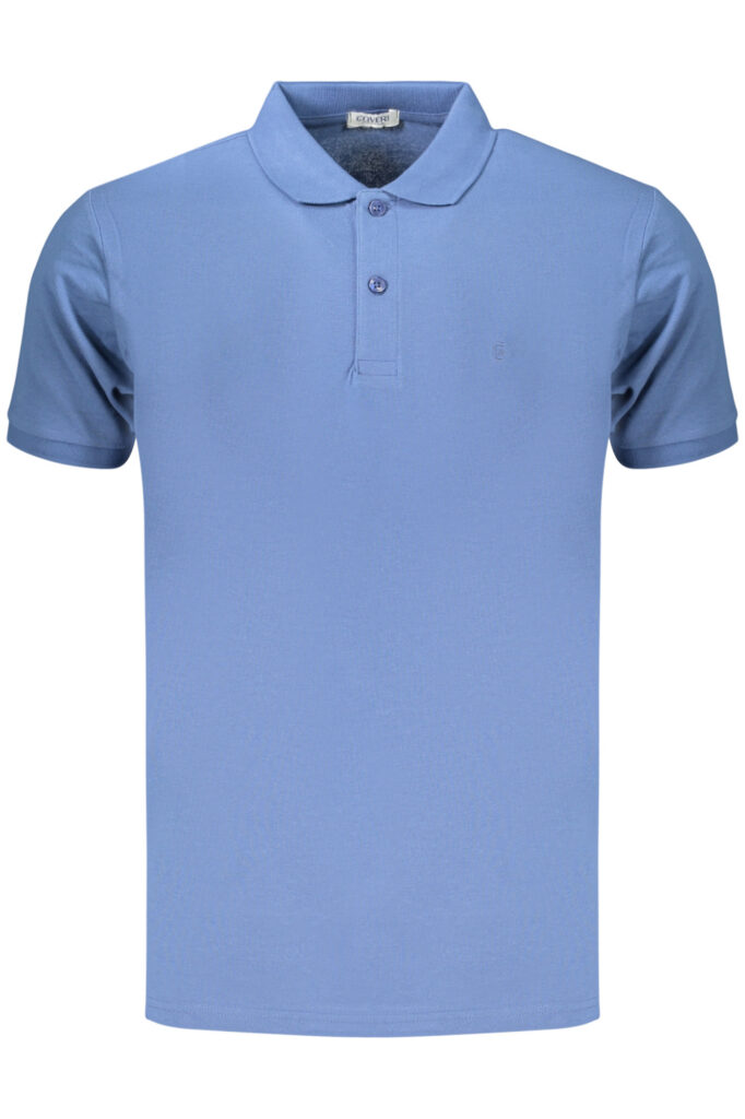 COVERI MOVING MEN'S SHORT-SLEEVE POLO SHIRT, BLUE PQC099_BLJEANS