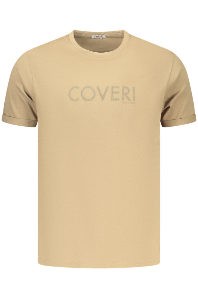 COVERI MOVING MEN'S SHORT-SLEEVE T-SHIRT BROWN TJ5015_MATERRA