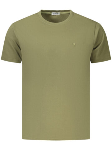 COVERI MOVING MEN'S SHORT-SLEEVED T-SHIRT GREEN TJ1895_VEARMY