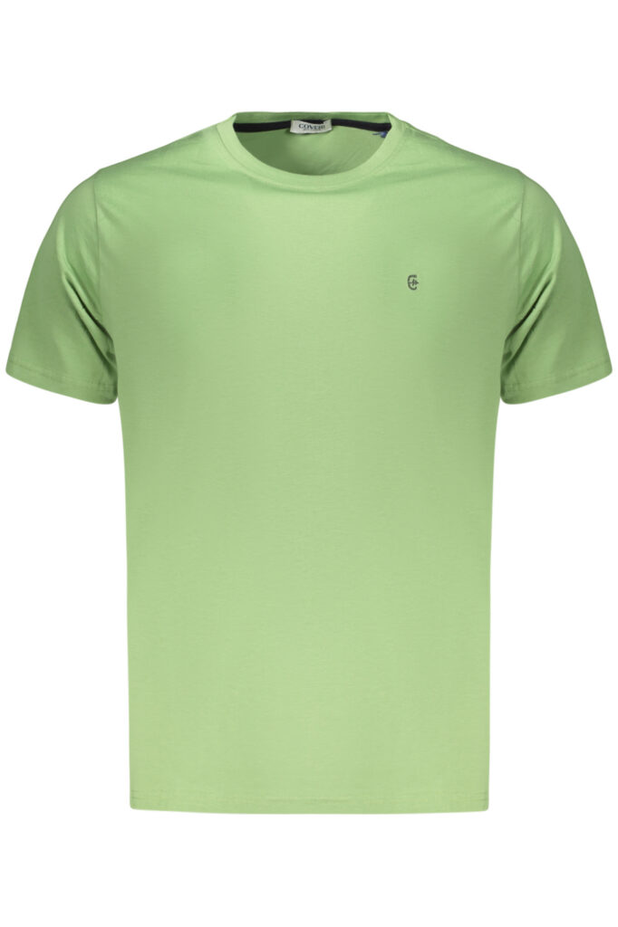 COVERI MOVING MEN'S SHORT-SLEEVED T-SHIRT GREEN TJ1895_VEVERDE