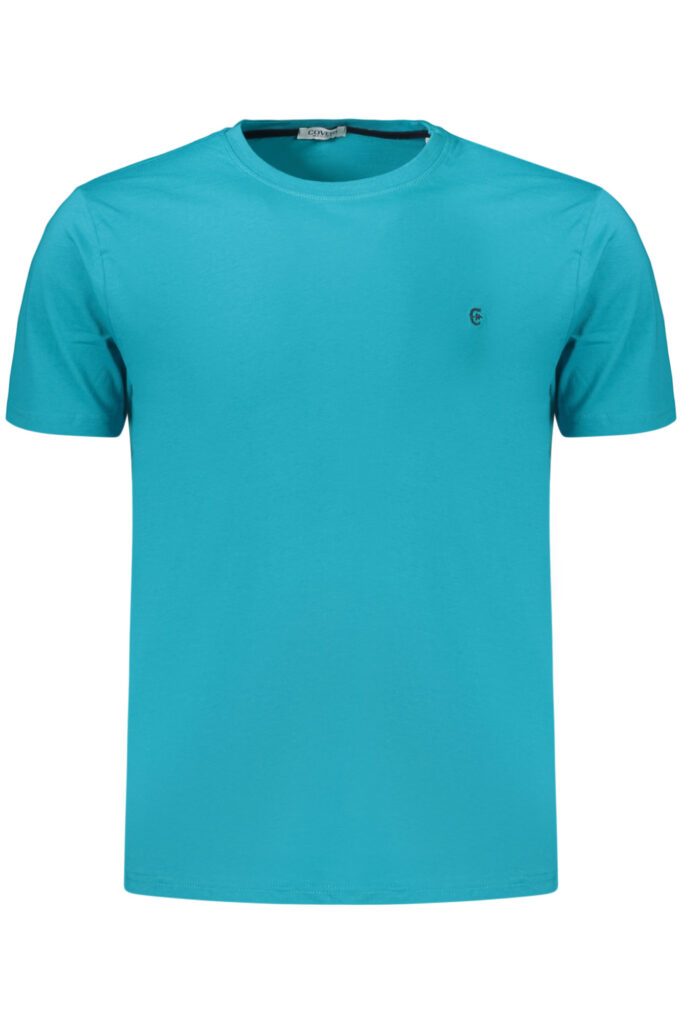 COVERI MOVING MEN'S SHORT-SLEEVED T-SHIRT, BLUE TJ1895_AZACQUAM