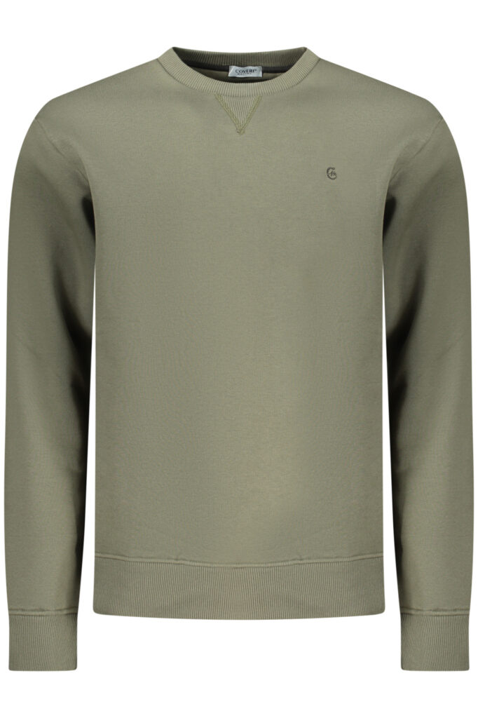 COVERI MOVING MEN'S ZIP-LESS SWEATSHIRT GREEN FE4615_VEARMY