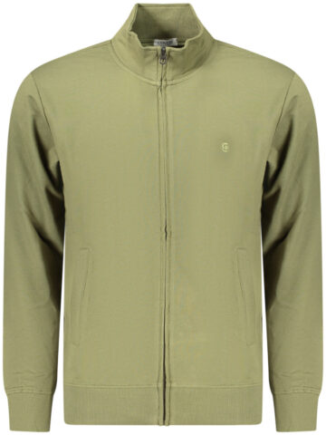 COVERI MOVING MEN'S ZIP-UP SWEATSHIRT GREEN FE4906_VEARMY