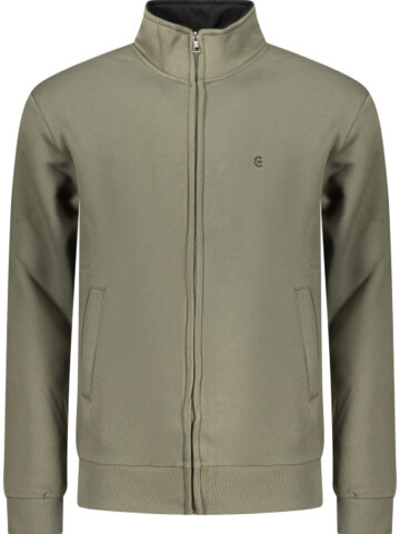 COVERI MOVING MEN'S ZIP-UP SWEATSHIRT GREEN FE4617_VEARMY