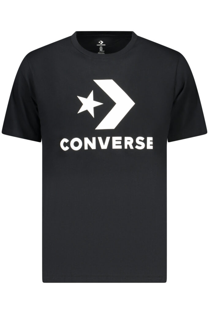 Converse Men's Short-Sleeved T-Shirt, Black CVM5T458_NE001