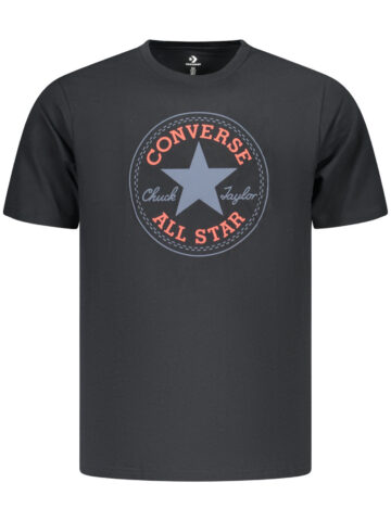 Converse Men's Short-Sleeved T-Shirt, Black CVM5T459_NE001