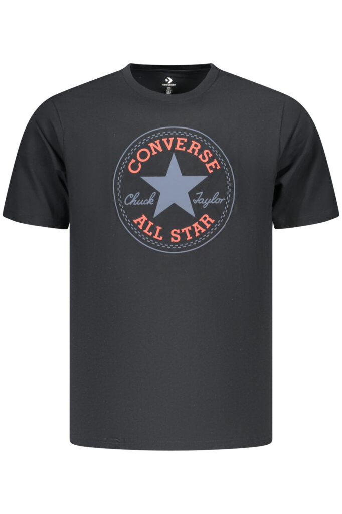 Converse Men's Short-Sleeved T-Shirt, Black CVM5T459_NE001