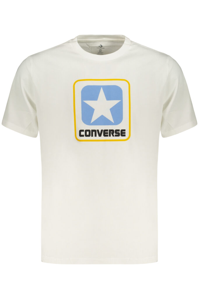 Converse Men's Short-Sleeved T-Shirt, White CVM5T179_BI100