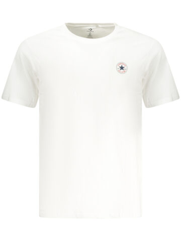 Converse Men's Short-Sleeved T-Shirt, White CVM5T565_BI100WHI
