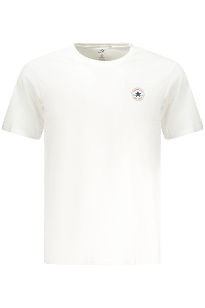 Converse Men's Short-Sleeved T-Shirt, White CVM5T565_BI100WHI