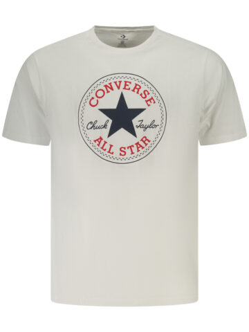 Converse Men's Short-Sleeved T-Shirt, White CVM5T459_BI100