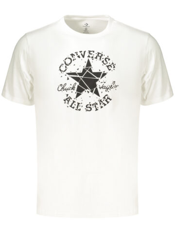 Converse Men's Short-Sleeved T-Shirt, White CVM6T087_BI100