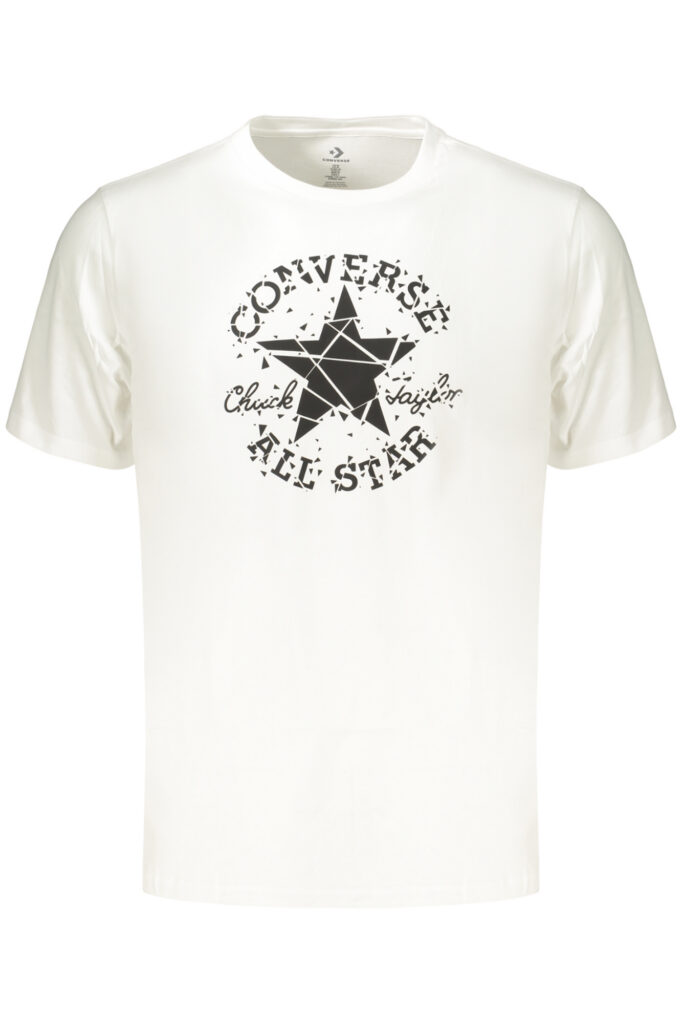 Converse Men's Short-Sleeved T-Shirt, White CVM6T087_BI100