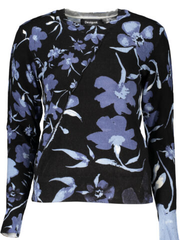 DESIGUAL BLACK WOMEN'S SWEATER 24SWJF16_NE2000
