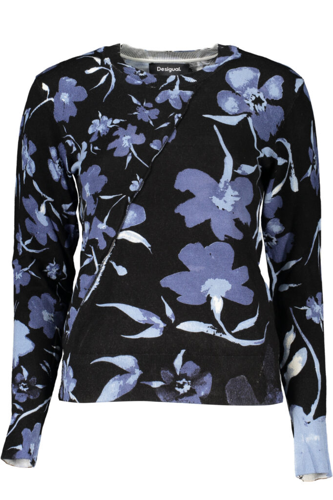 DESIGUAL BLACK WOMEN'S SWEATER 24SWJF16_NE2000