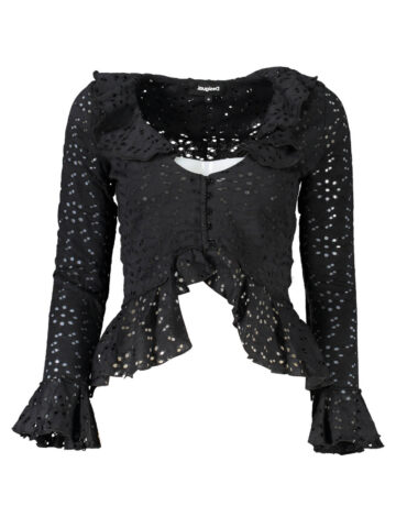 DESIGUAL LONG SLEEVE SHIRT WOMEN BLACK 23SWTKBY_C85F8FF_NERO2000
