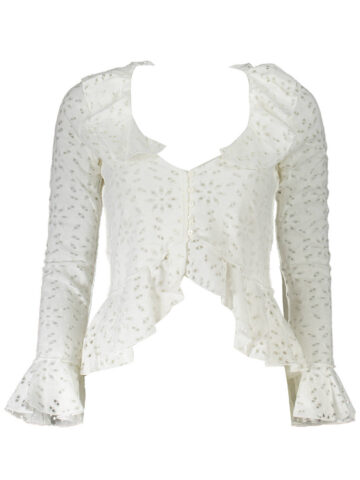 DESIGUAL SHIRT LONG SLEEVE WOMAN WHITE