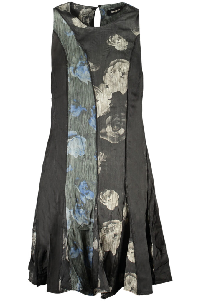 DESIGUAL SHORT DRESS FOR WOMEN IN BLACK 26SWVW31_NE2000