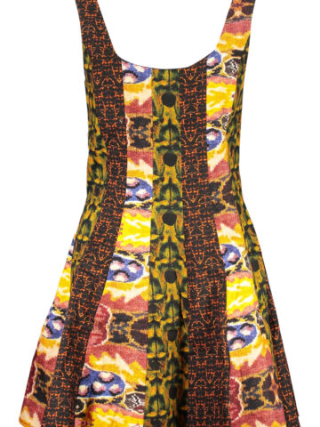 DESIGUAL SHORT DRESS FOR WOMEN IN YELLOW