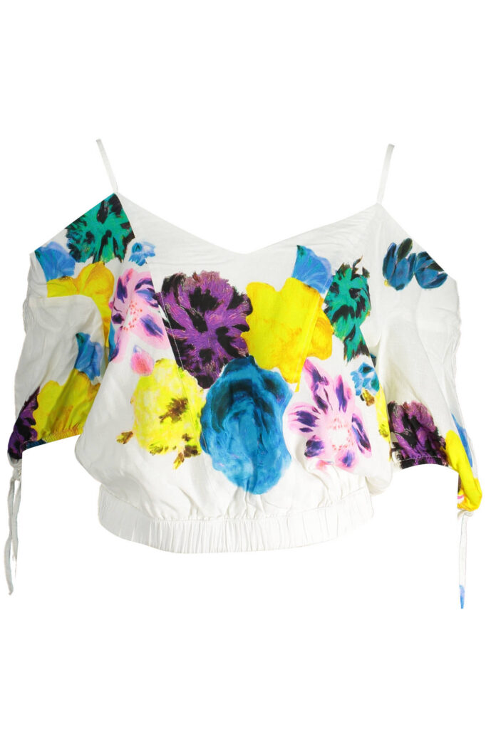 DESIGUAL SHORT SLEEVE T-SHIRT WOMEN WHITE 23SWBW18_B6BB21F_BIANCO1000